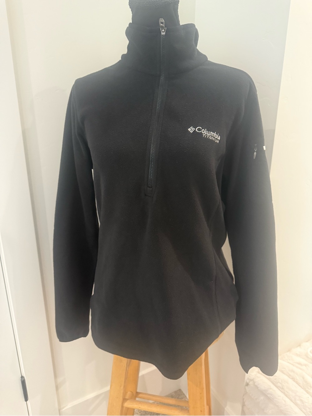 Columbia Black Titanium Half-Zip Fleece Pullover